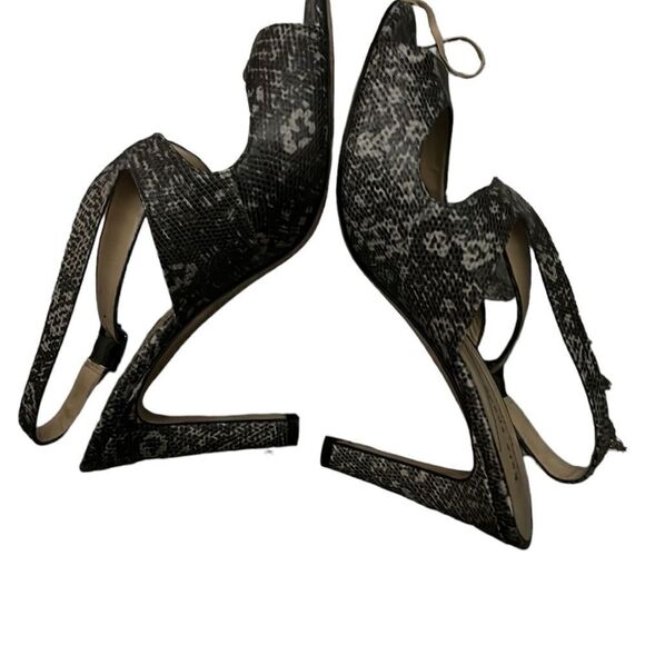 Kate Spade New York Black and Gray Leather Sandals Size 9 B - Picture 3 of 7